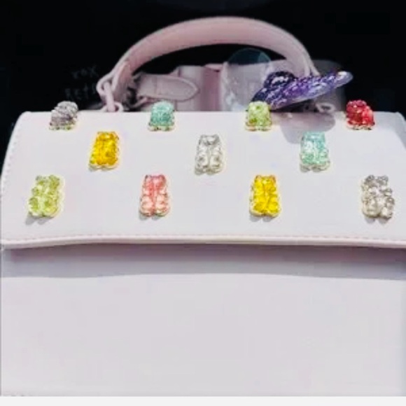 #1387**Pink Betsey Johnson Women's Bag with Bear Accents - Picture 4 of 7